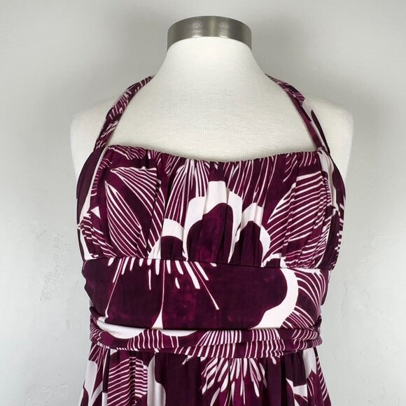 Trixxi Dress Women L Baby Doll Halter Top Floral Y2K‎ Hippie Easter Prom Formal - Picture 3 of 16